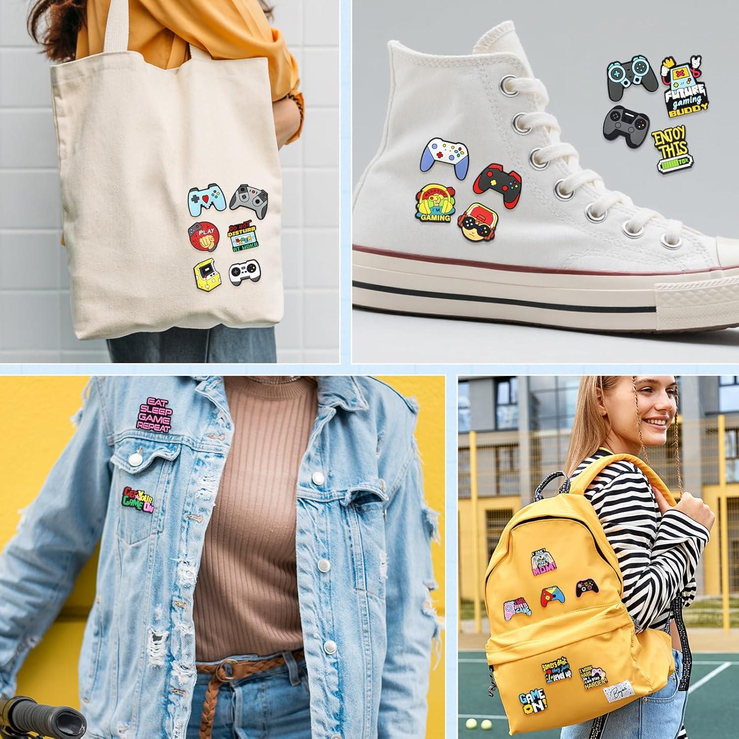 Pines de Solapa Kawaii 50 Piezas PVC para Mochilas y Ropa