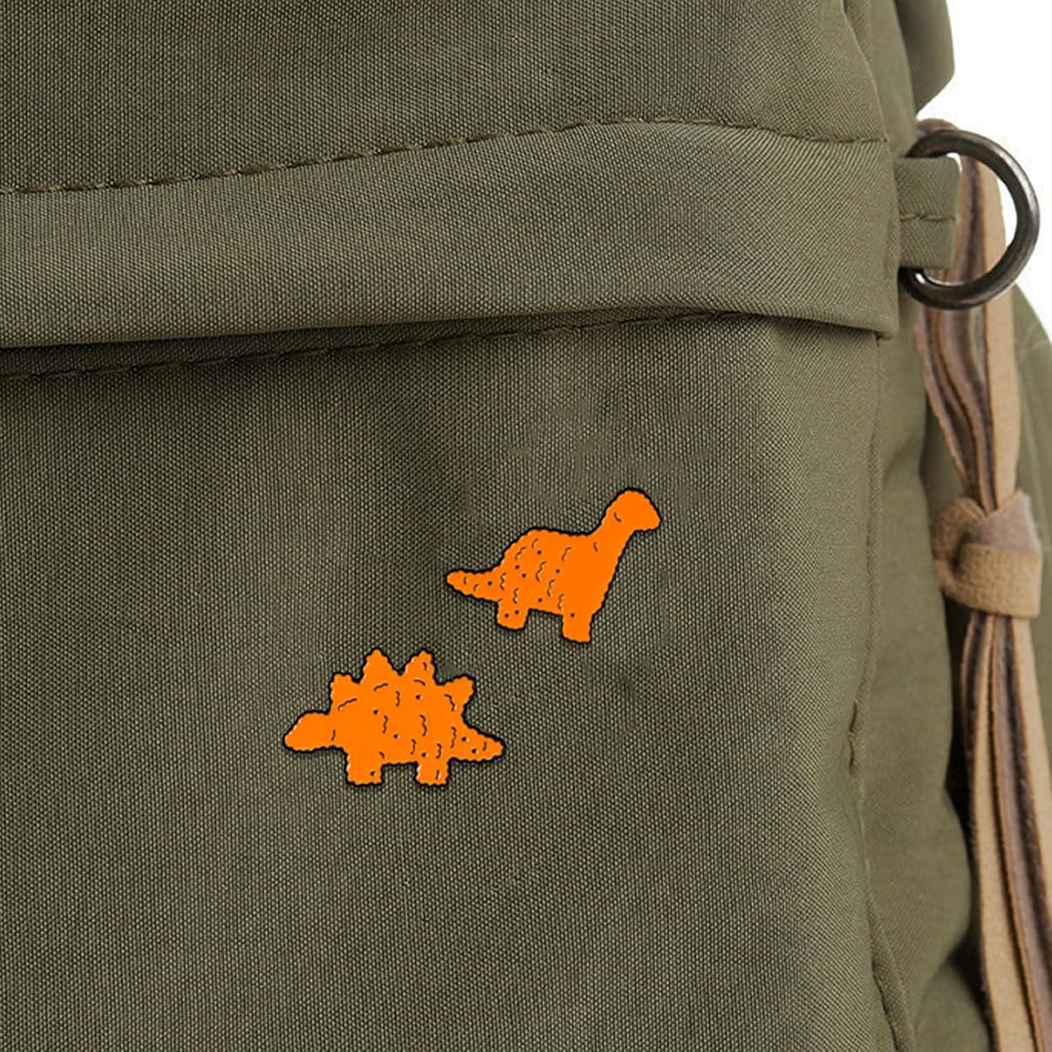 3 Pines de Esmalte Dinosaurio Nugget de Pollo JDRGJTH