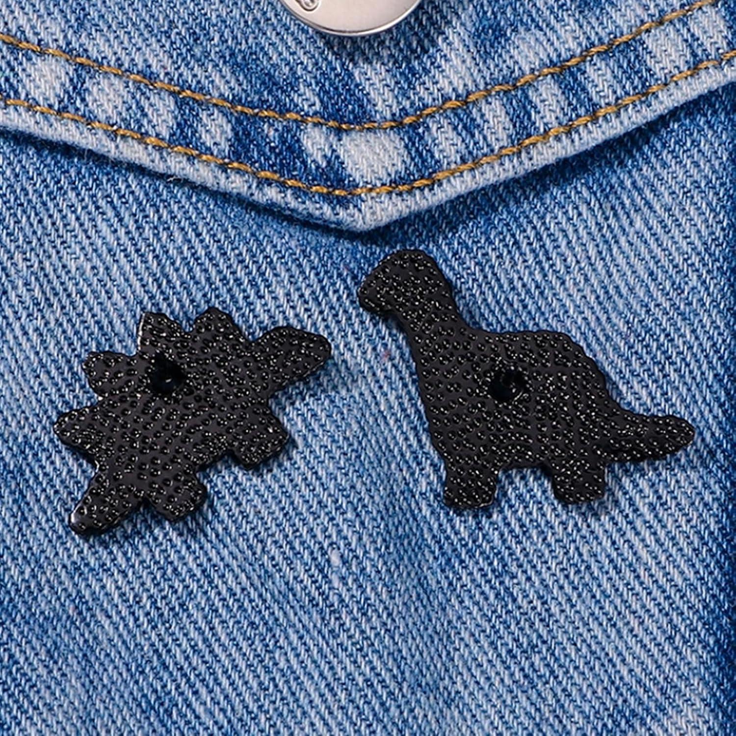 3 Pines de Esmalte Dinosaurio Nugget de Pollo JDRGJTH