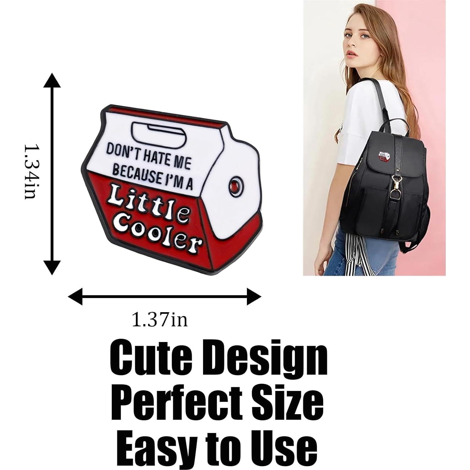 Pin de Broche de Caricatura Roja ZIOGAJINE para Mochilas