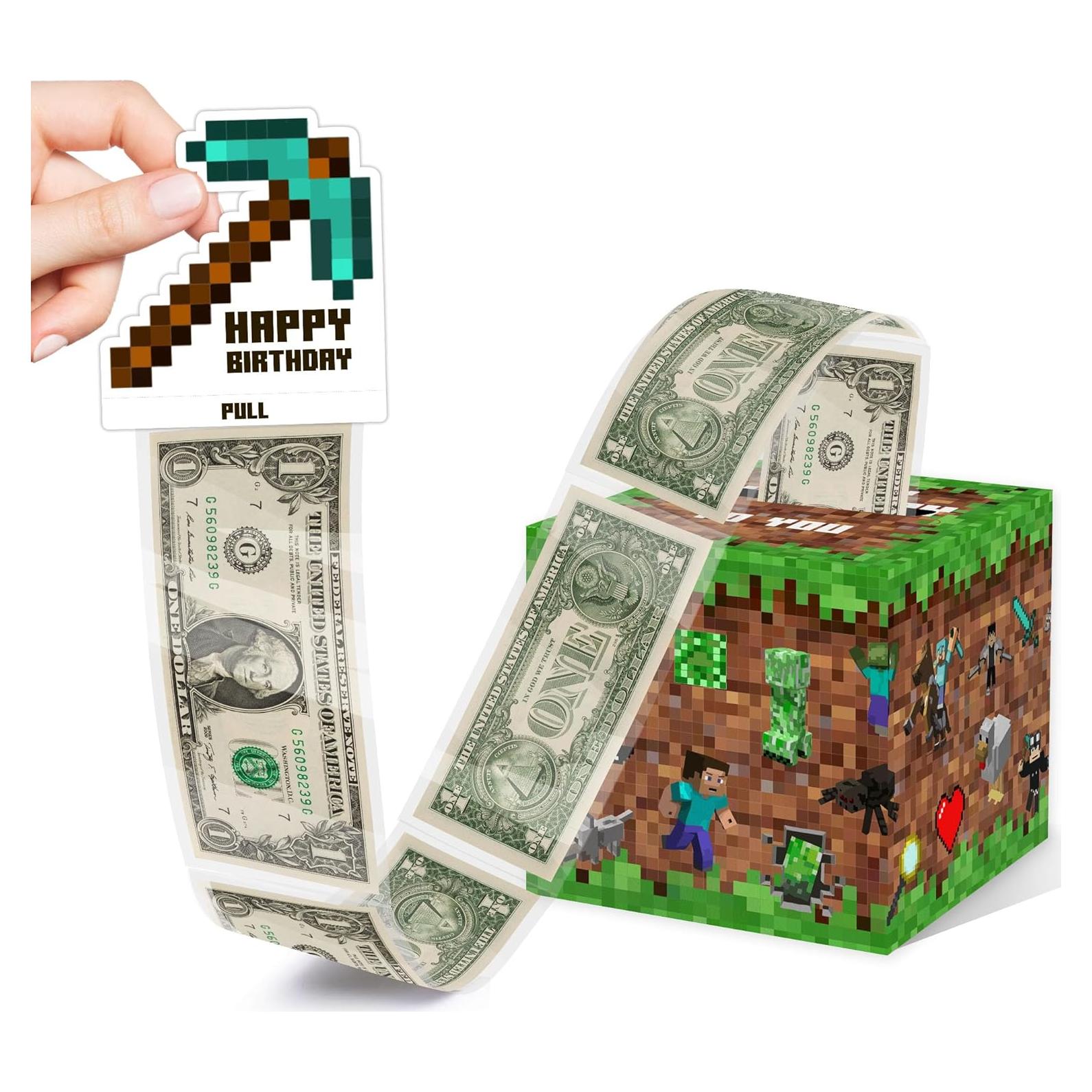 Caja de Dinero Sorpresa Azbuk 12.7x12.7 cm con 35 Bolsas