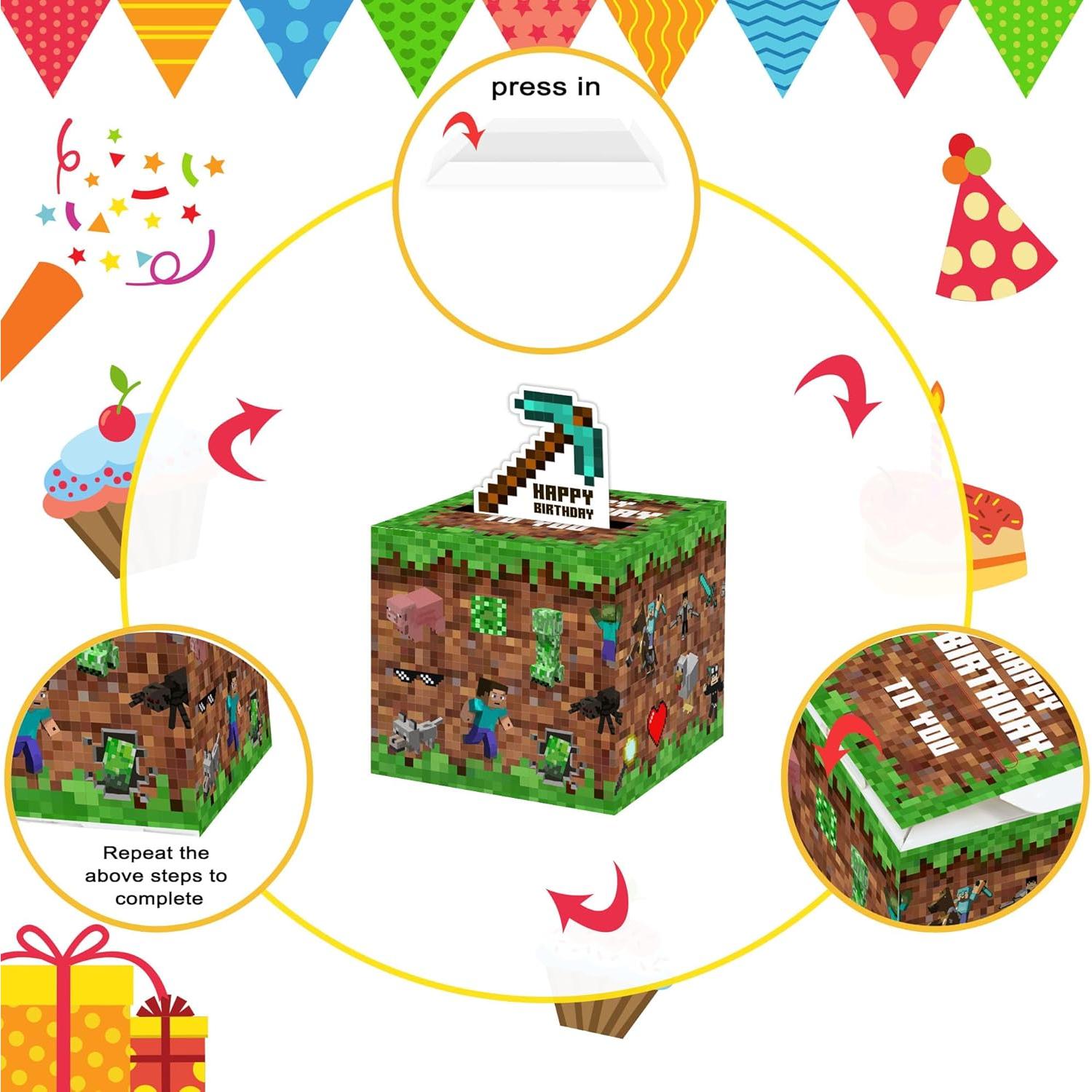 Caja de Dinero Sorpresa Azbuk 12.7x12.7 cm con 35 Bolsas