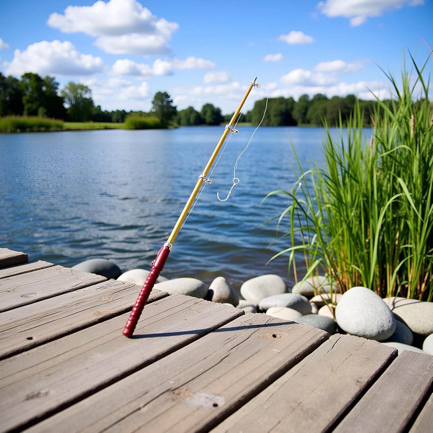 Caña de Pescar Miniatura 1/12 Fansoftiks para Casa de Muñecas