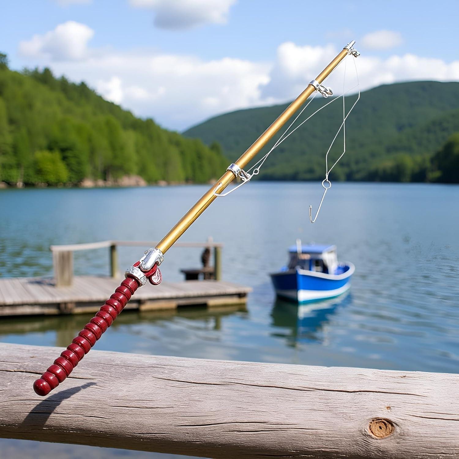 Caña de Pescar Miniatura 1/12 Fansoftiks para Casa de Muñecas