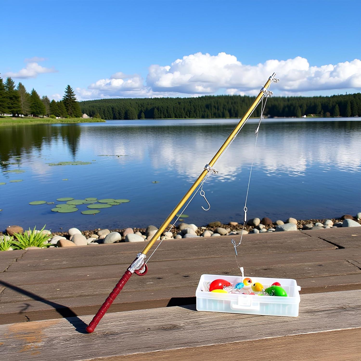 Caña de Pescar Miniatura 1/12 Fansoftiks para Casa de Muñecas