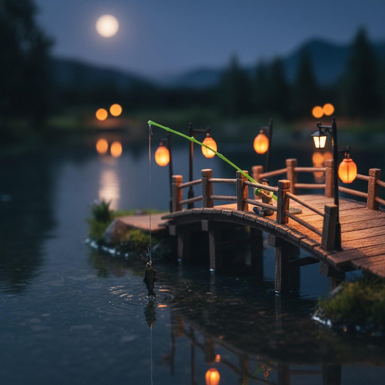 Miniatura Caña de Pescar LOGOFUN 1:12 para Casa de Muñecas