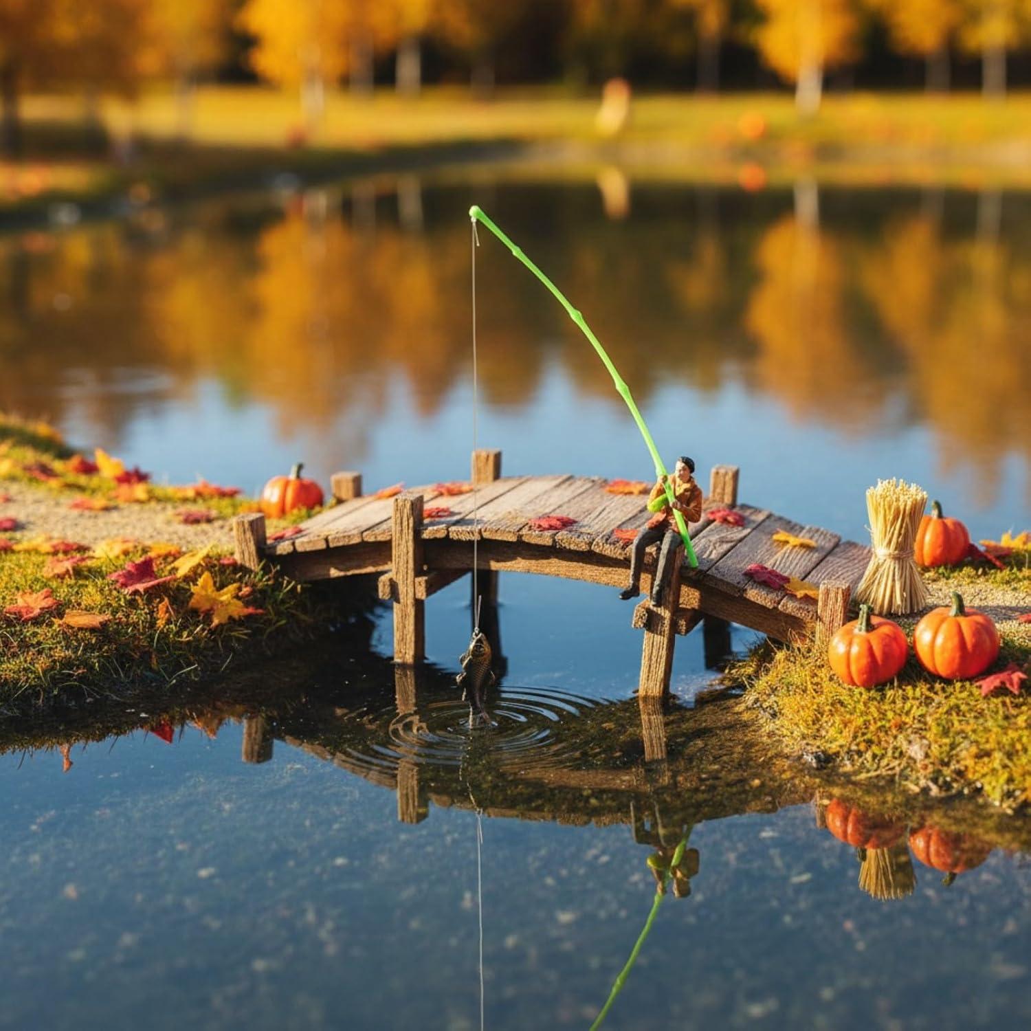 Miniatura Caña de Pescar LOGOFUN 1:12 para Casa de Muñecas