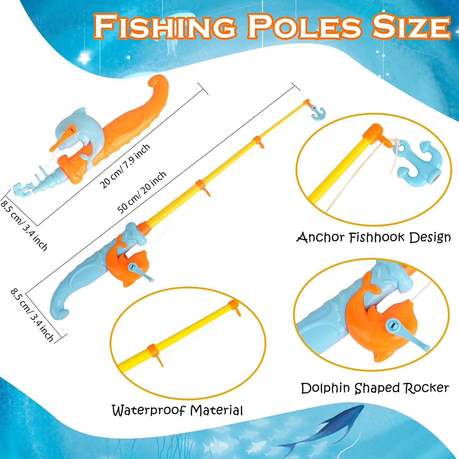 Juego de Pesca Magnética 18 Piezas Feradny para Niños