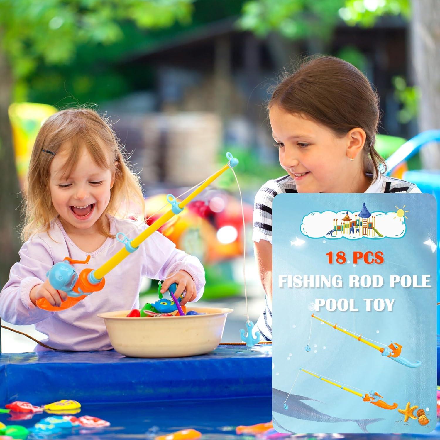 Juego de Pesca Magnética 18 Piezas Feradny para Niños