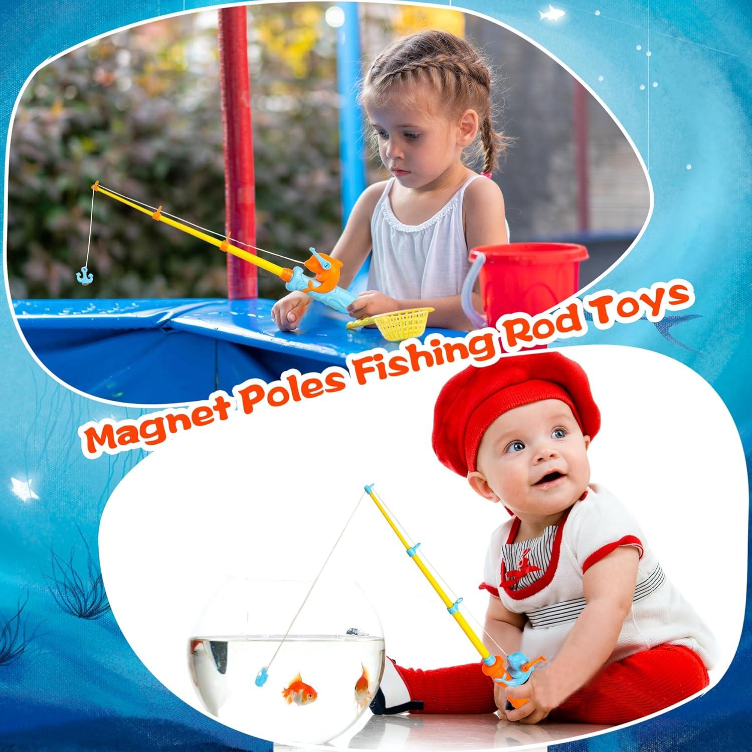 Juego de Pesca Magnética 18 Piezas Feradny para Niños