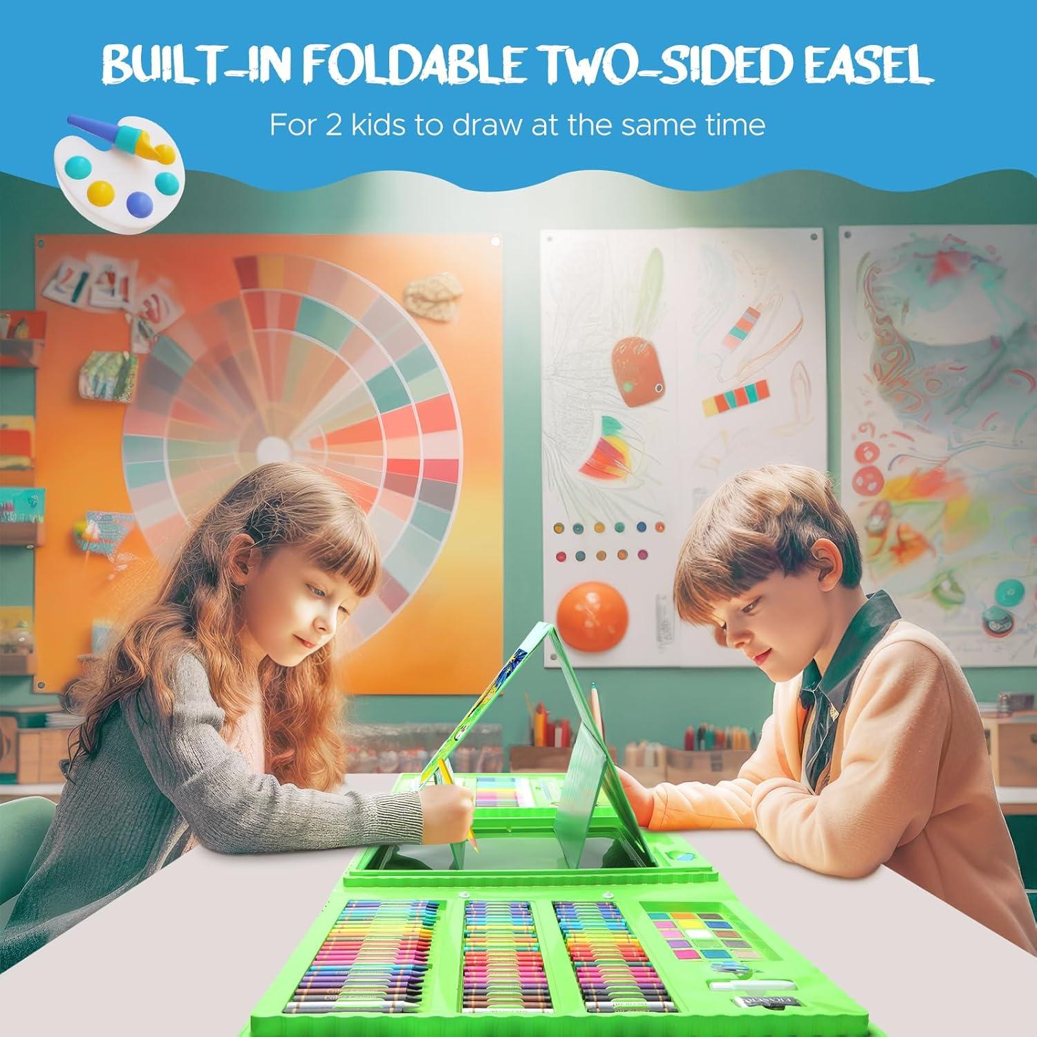 Kit de Dibujo Portátil Homicozy para Niños 4-12 Años - 243 Piezas