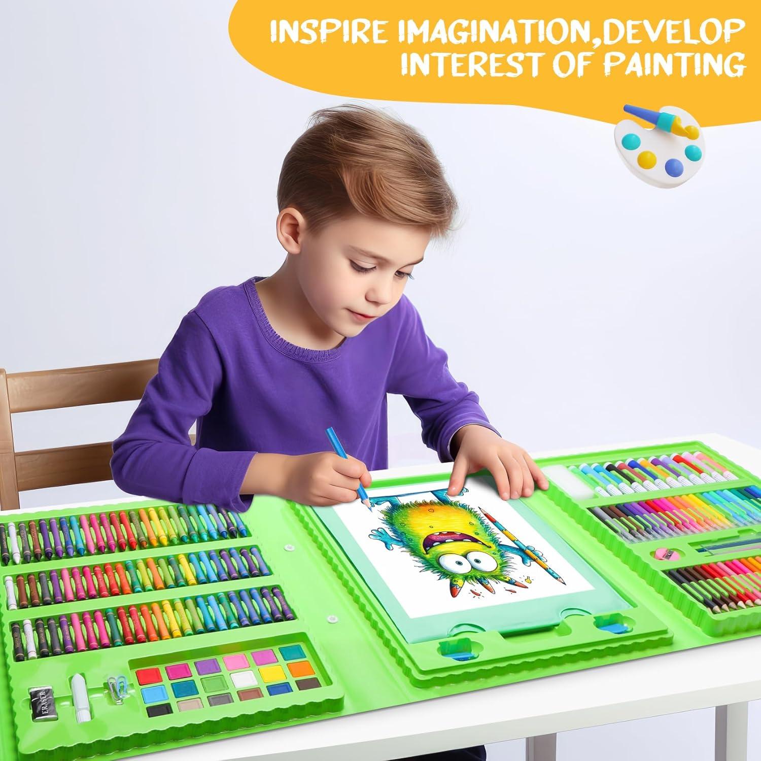 Kit de Dibujo Portátil Homicozy para Niños 4-12 Años - 243 Piezas