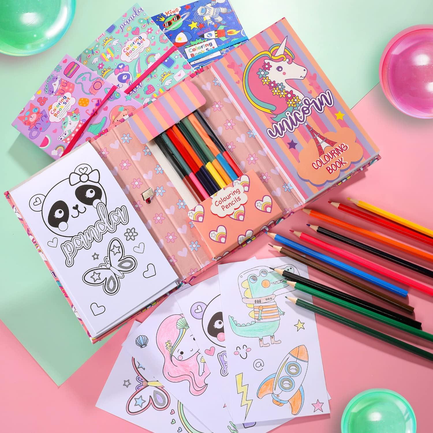 Kit de Colorear Unicornio YOYTOO con 60 Páginas y 8 Lápices