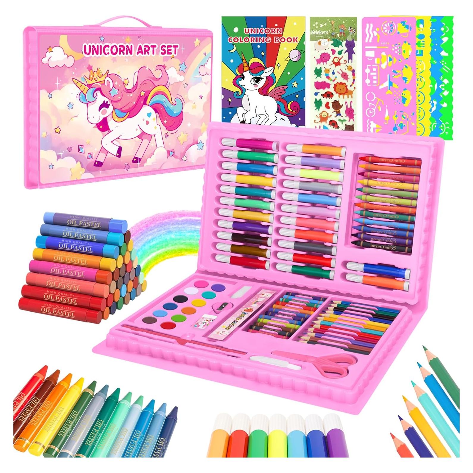 Set de Dibujo y Coloreado Unicornio homicozy para Niños 4-10 Años