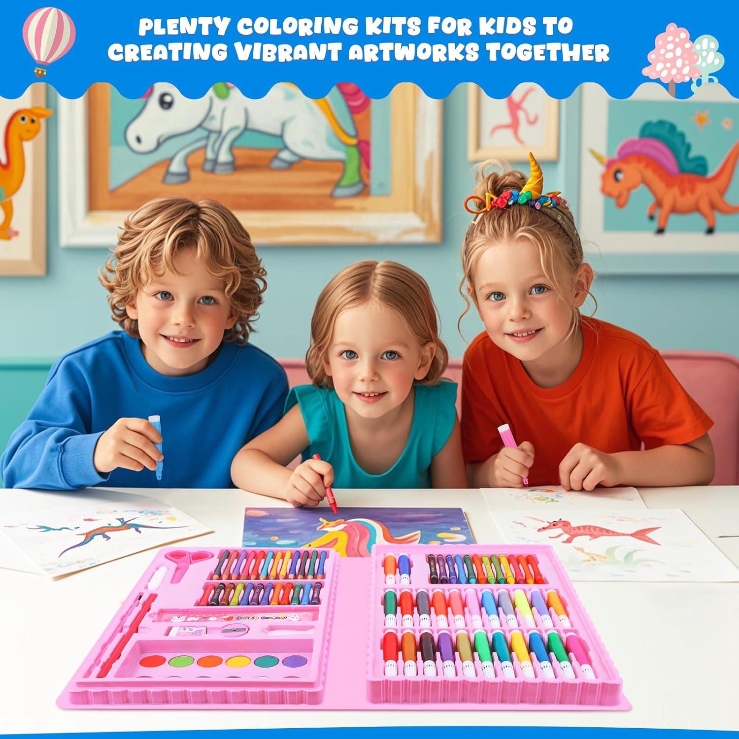 Set de Dibujo y Coloreado Unicornio homicozy para Niños 4-10 Años