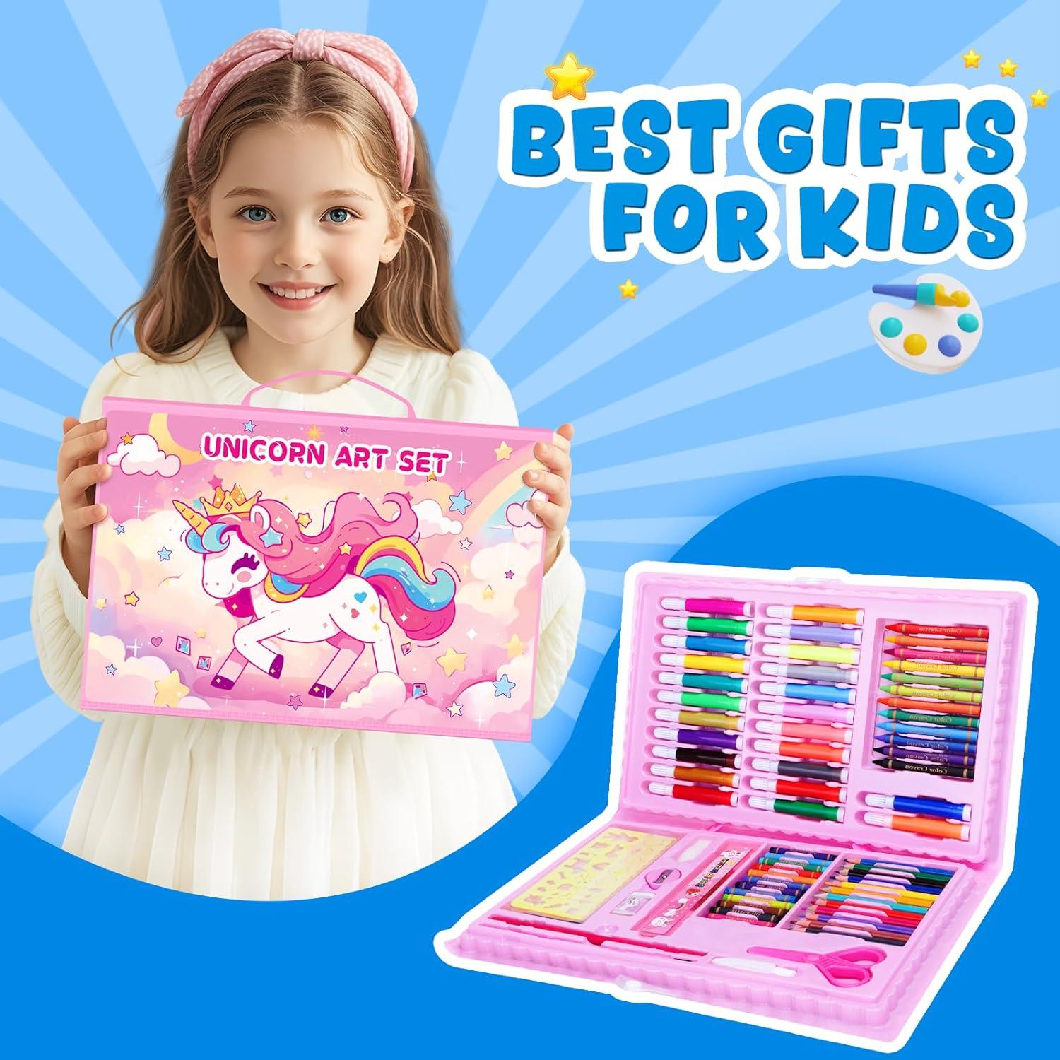 Set de Dibujo y Coloreado Unicornio homicozy para Niños 4-10 Años