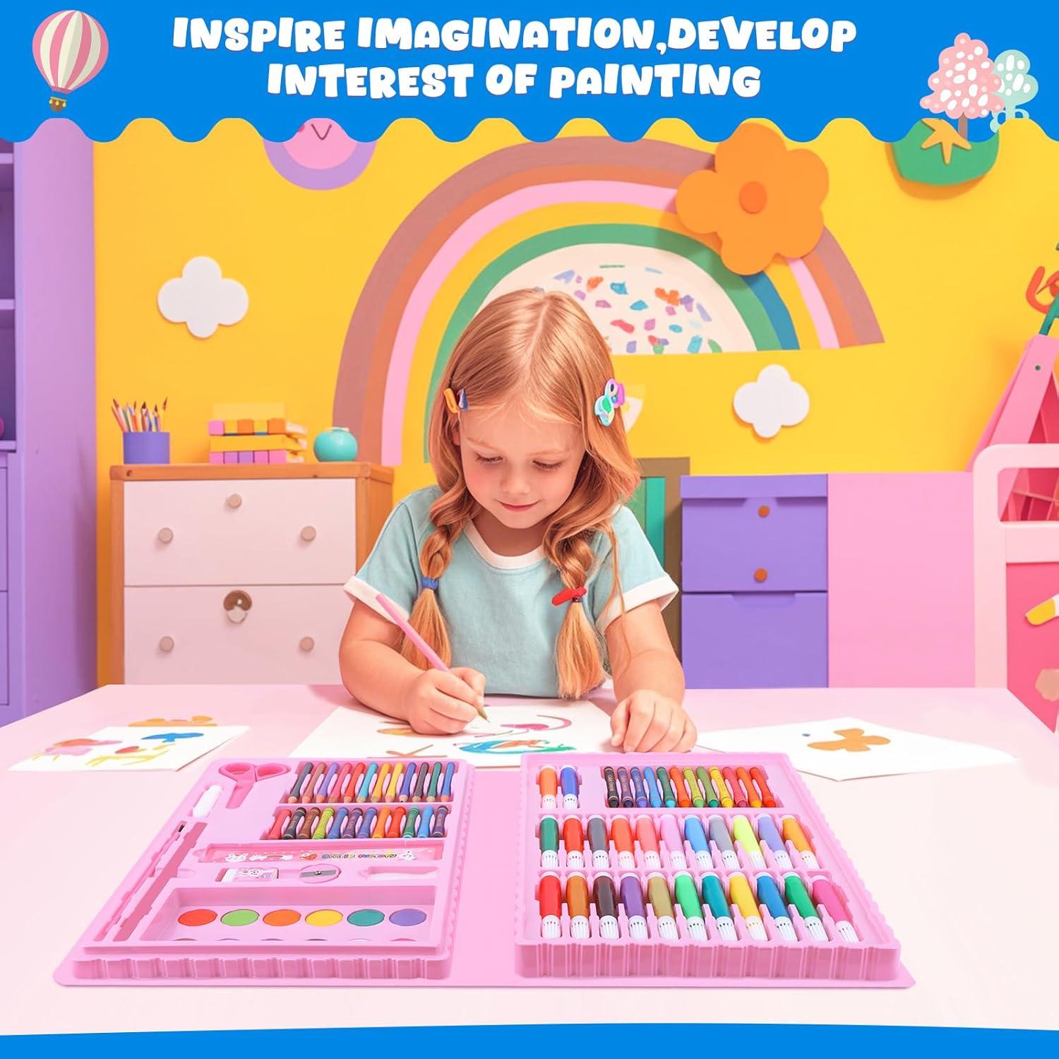 Set de Dibujo y Coloreado Unicornio homicozy para Niños 4-10 Años