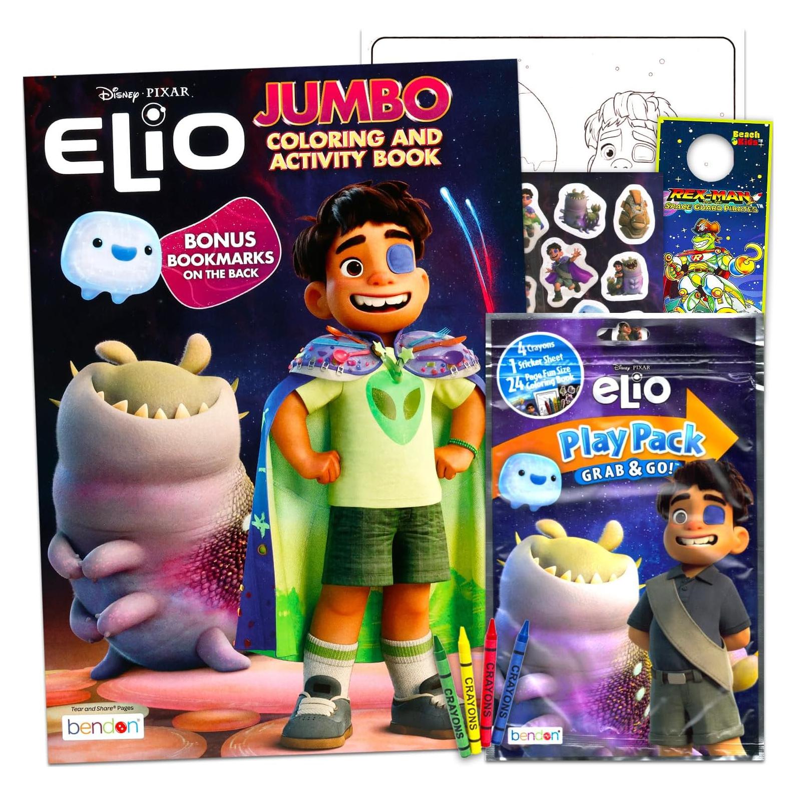 Set de Libros para Colorear Disney Elio - Niños 4 a 8 Años