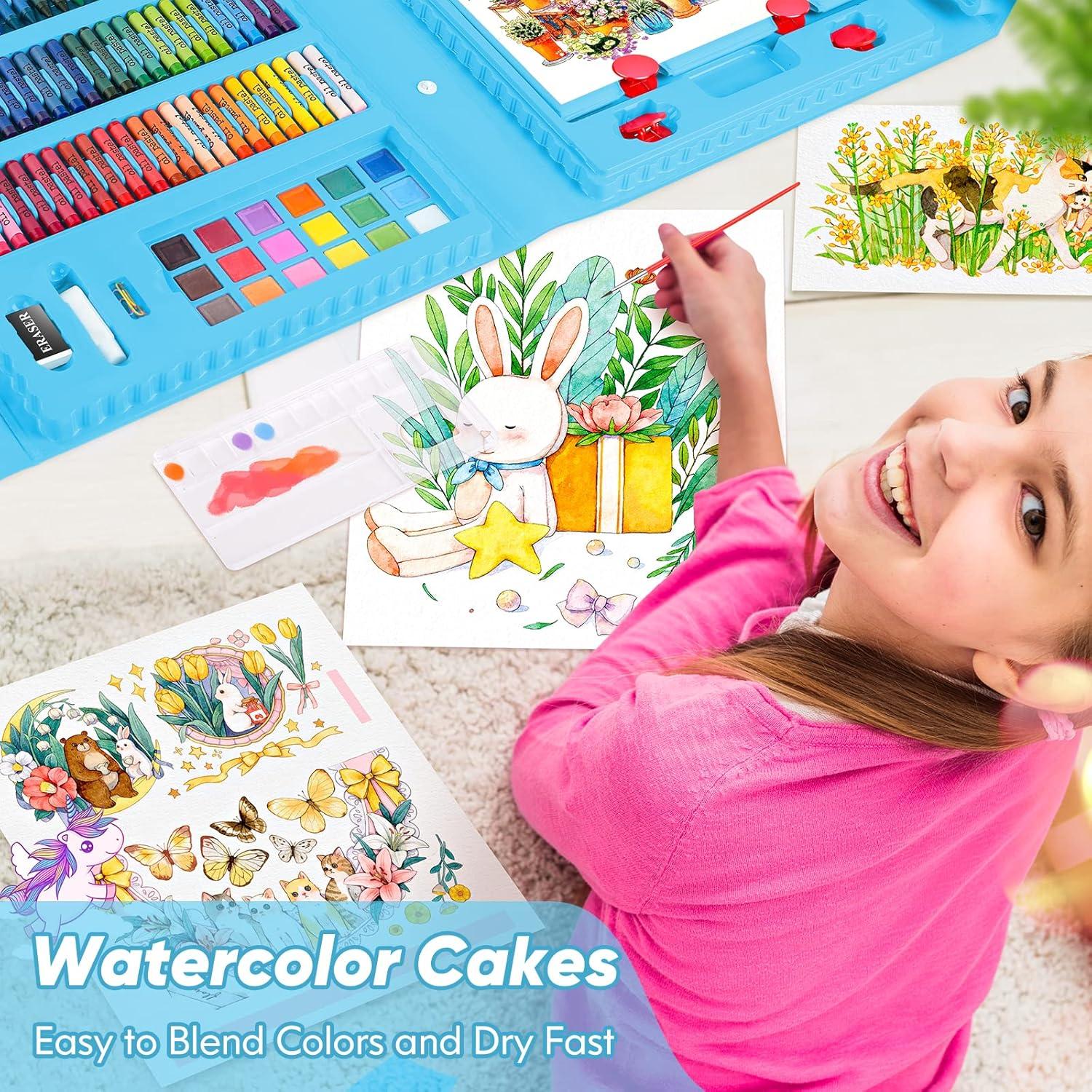 Set de Dibujo Soucolor 283 Piezas con Caballete y Libros