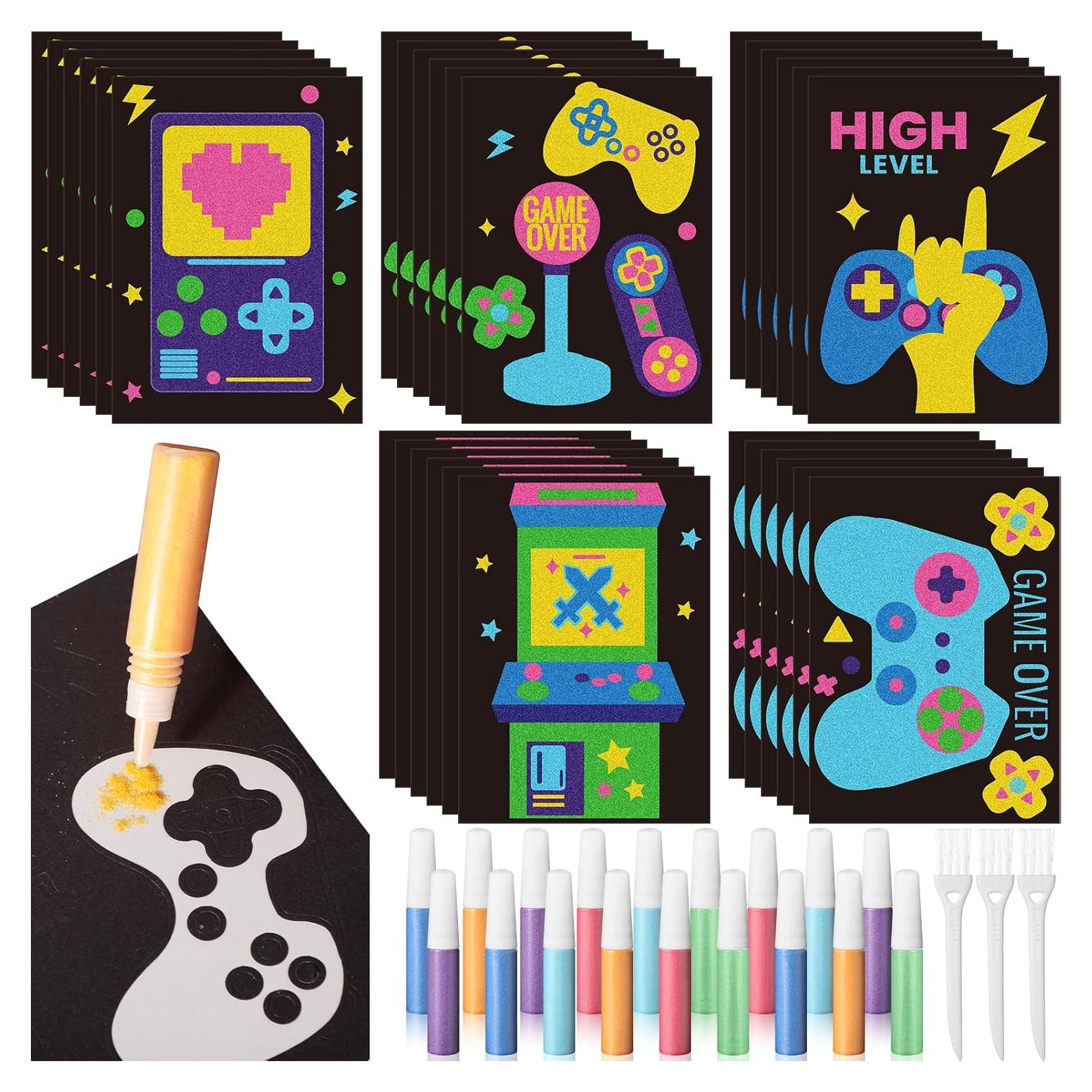 Kit de Arte de Arena Fullhawl para Niños - 30 Plantillas y 18 Colores