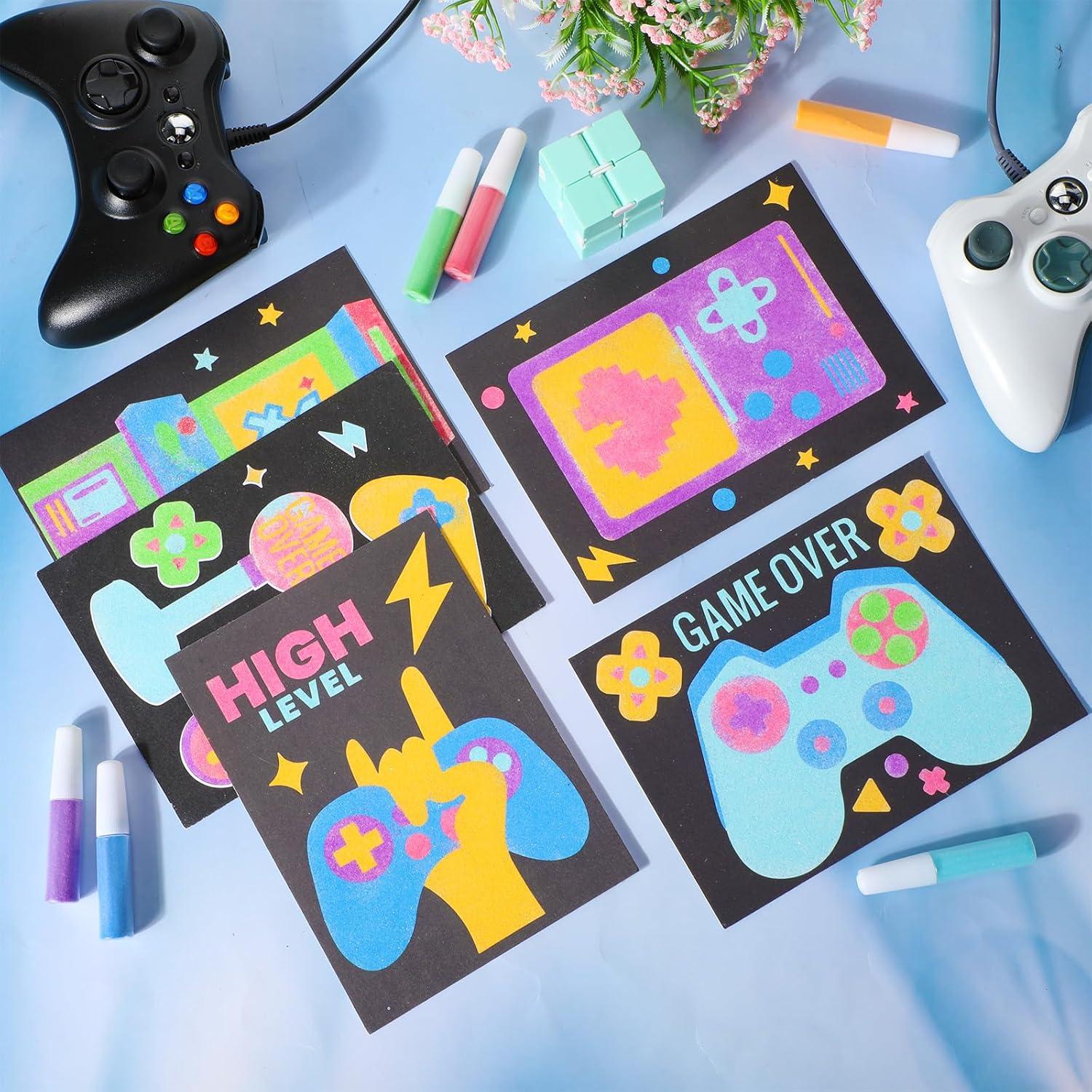 Kit de Arte de Arena Fullhawl para Niños - 30 Plantillas y 18 Colores