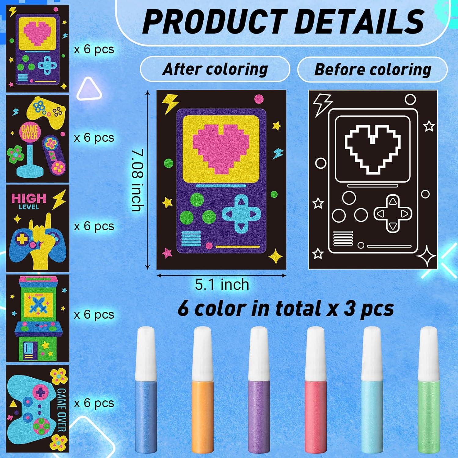 Kit de Arte de Arena Fullhawl para Niños - 30 Plantillas y 18 Colores
