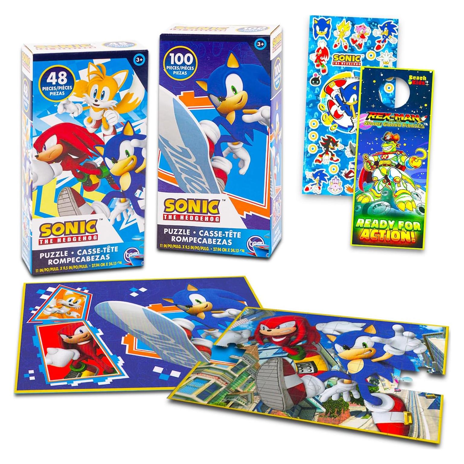 Rompecabezas Sonic the Hedgehog 2 Piezas 48 y 100 para Niños
