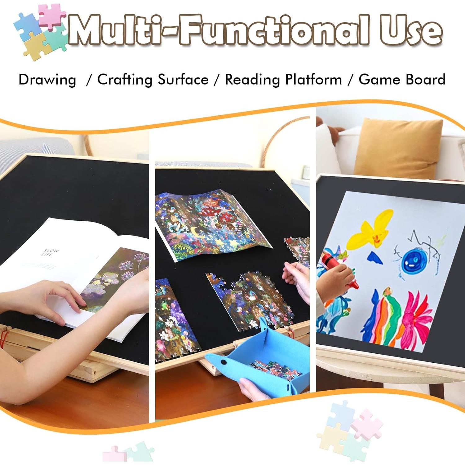 Tablero de Rompecabezas Wdmiya 1500 Piezas Inclinable 68.6x88.9cm