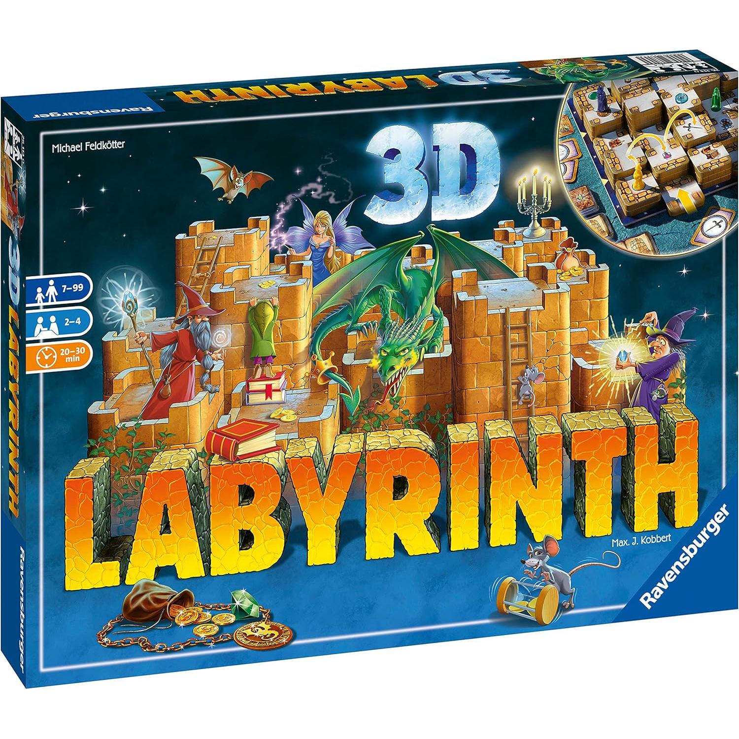 Juego de Mesa Laberinto 3D Ravensburger para Niños y Adultos