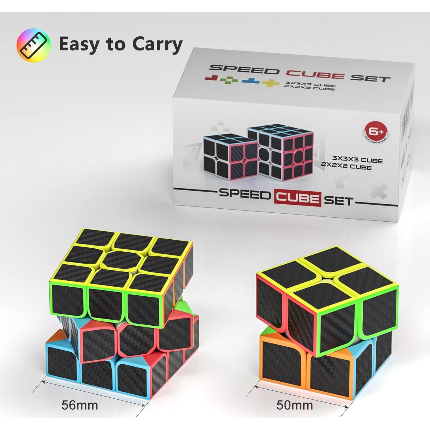 Conjunto de Cubos de Velocidad Vdealen 2x2 y 3x3 - Juguetes de Rompecabezas