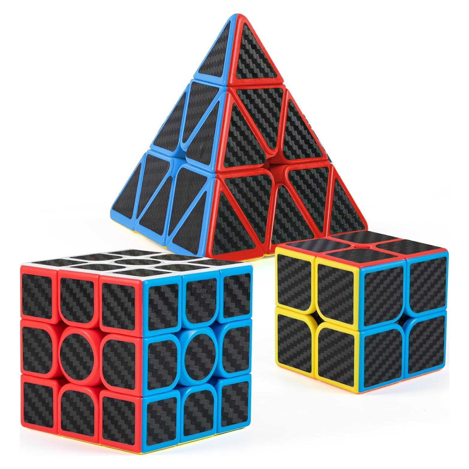 Juego de Cubos Mágicos Nabreeli 2x2, 3x3 y Pyraminx