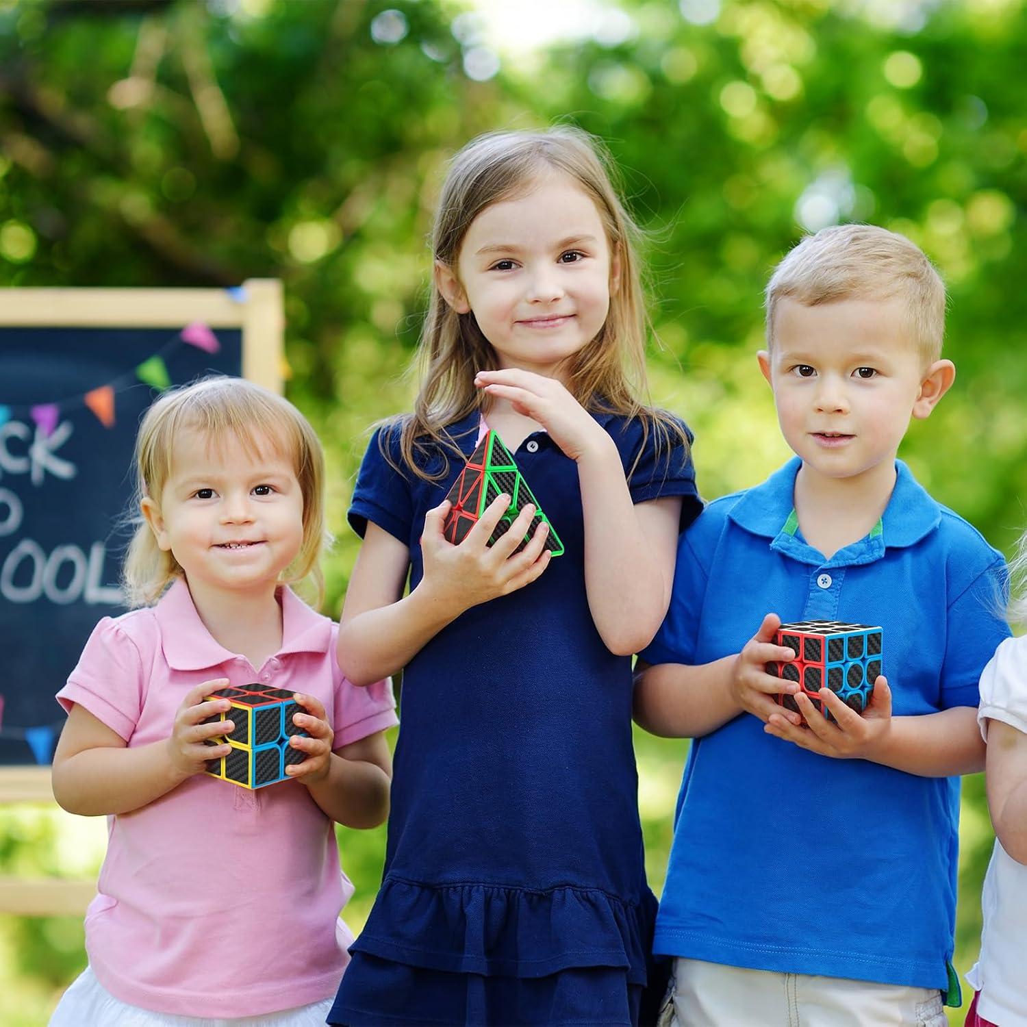 Juego de Cubos Mágicos Nabreeli 2x2, 3x3 y Pyraminx