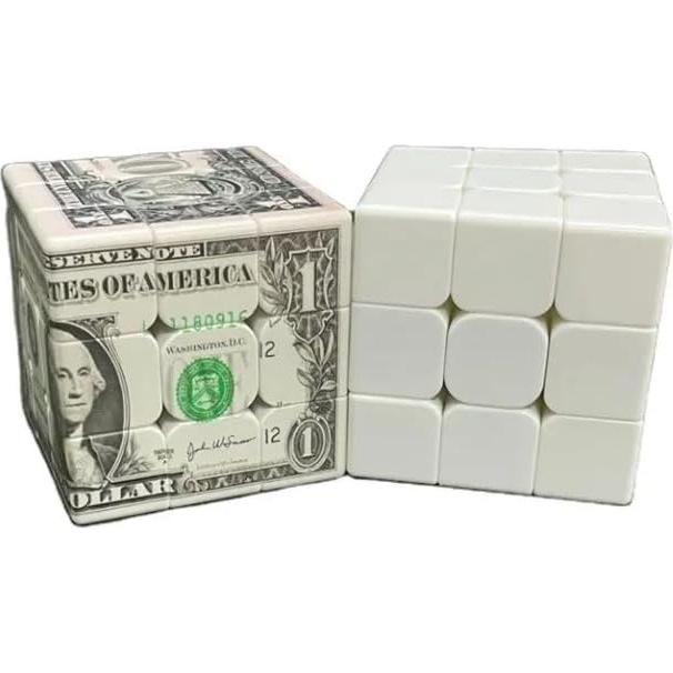 Cubo de Velocidad Dollar Bill 3x3 - Diseño Billete EE.UU.
