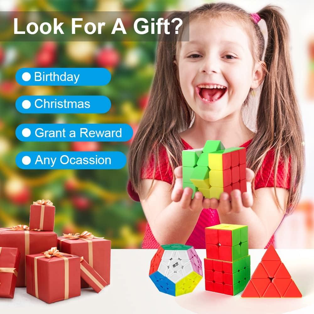 Conjunto de Cubos de Velocidad Roxenda 2x2 3x3 Skew Megaminx