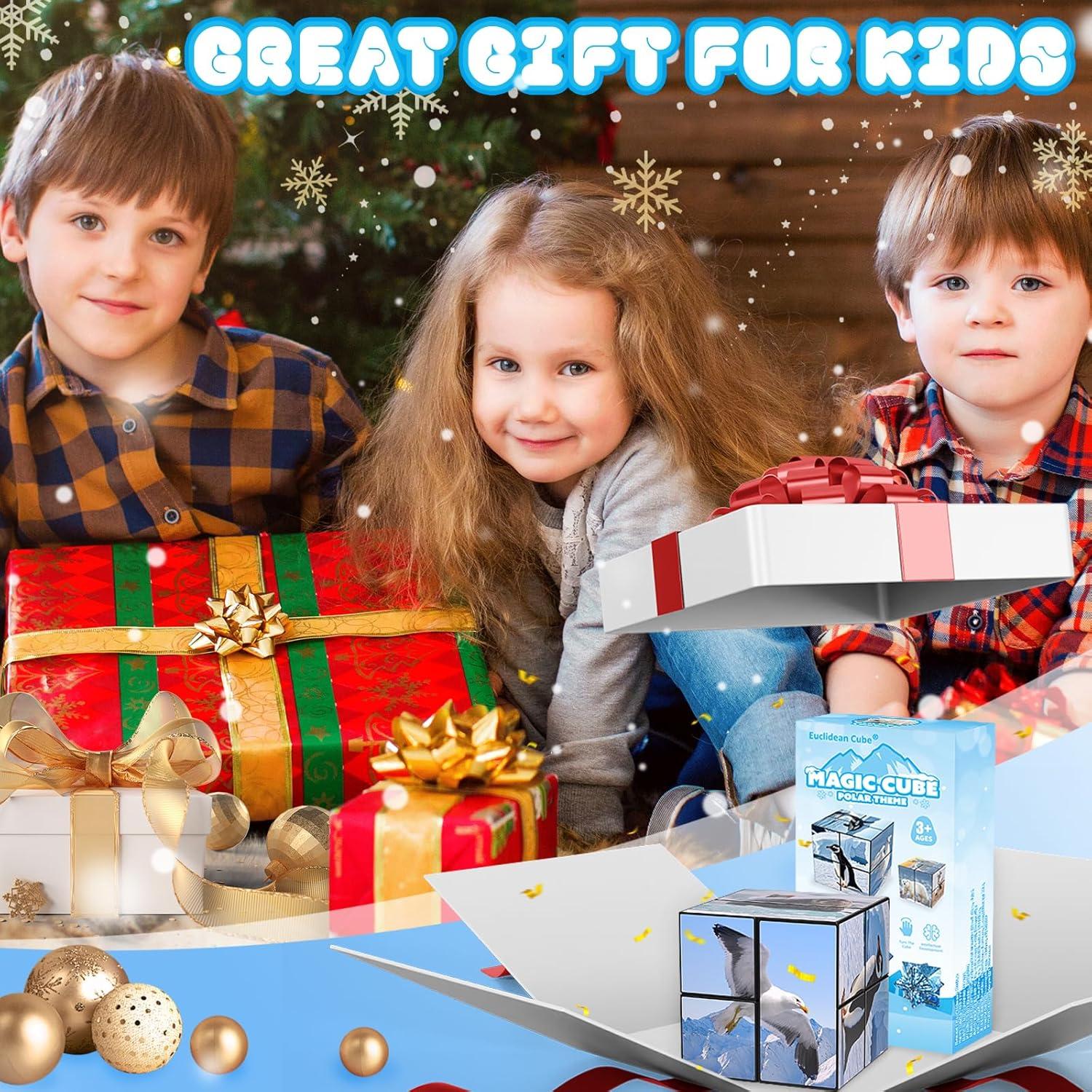 Cubo Antiestrés 2 en 1 Yoshimoto Animales Polares 5.58cm