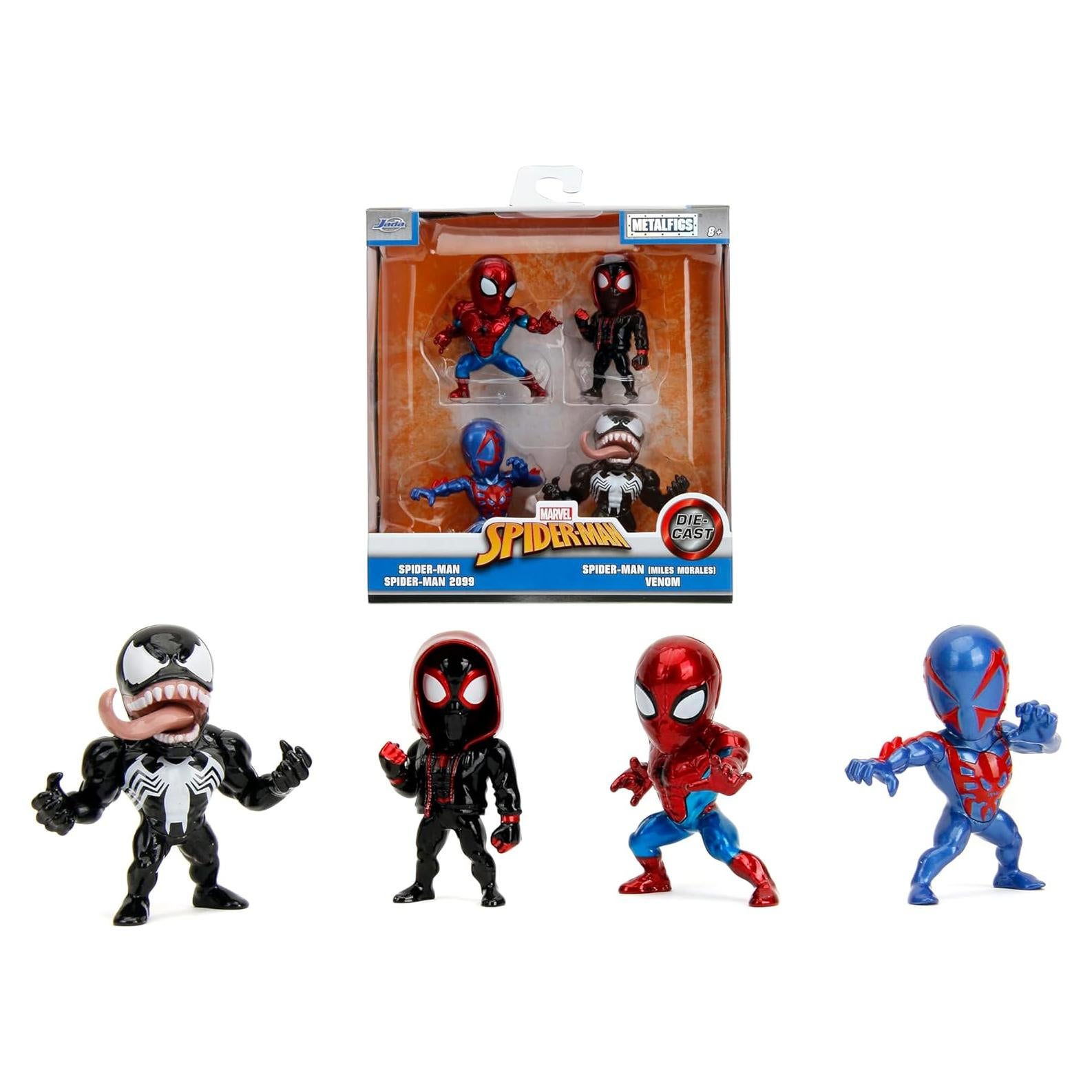 Figuras de Metal Die-Cast Jada Toys Spider-Man 4-Pack 6.35 cm