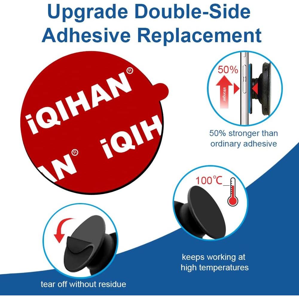 10 Almohadillas Adhesivas Doble Cara Pormkig 35mm para Soporte Teléfono