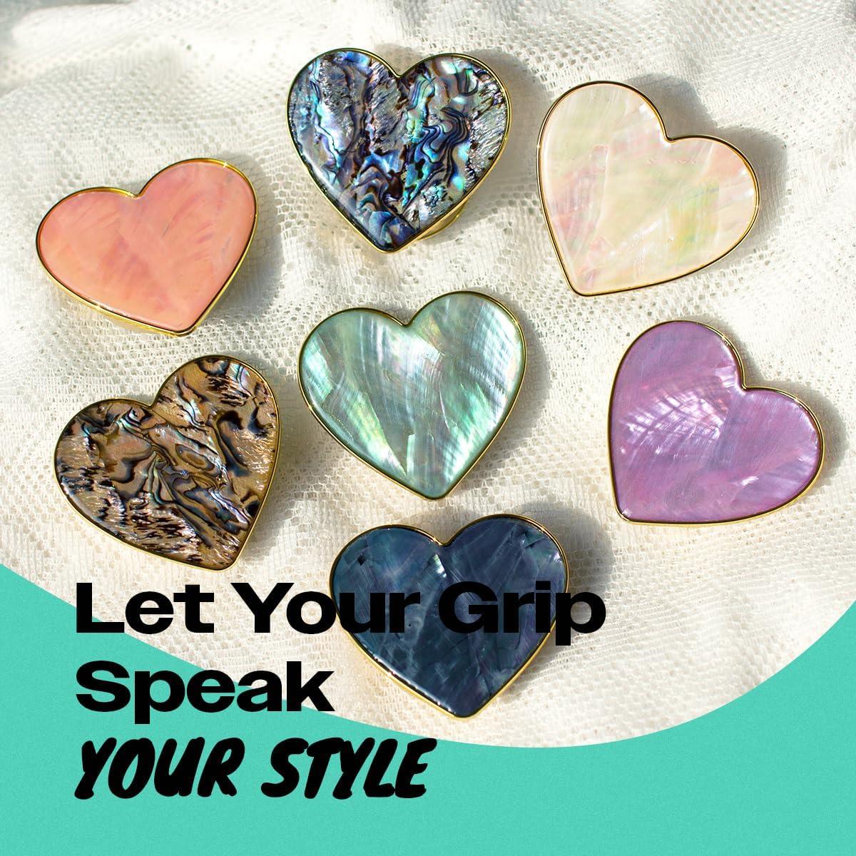 Soporte para teléfono móvil colapsable OnTheGrip Crema