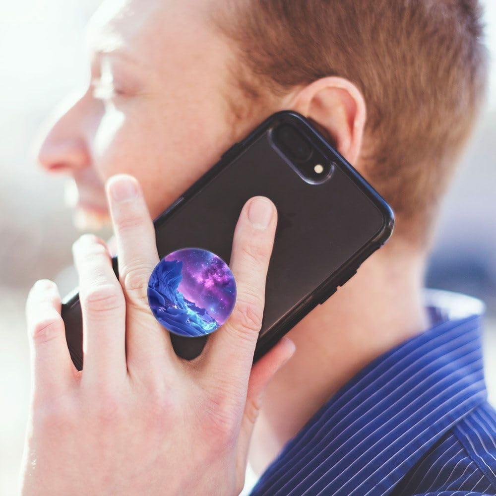 Agarre Colapsable Nsotts para Smartphones - 6 Paquete, Galaxia Azul