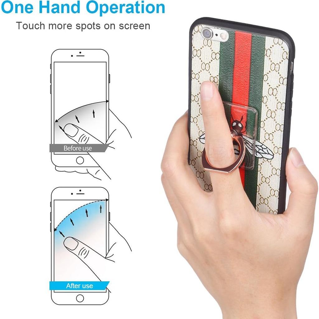 Soporte para Anillo de Teléfono Móvil Transparente Libosa 360°