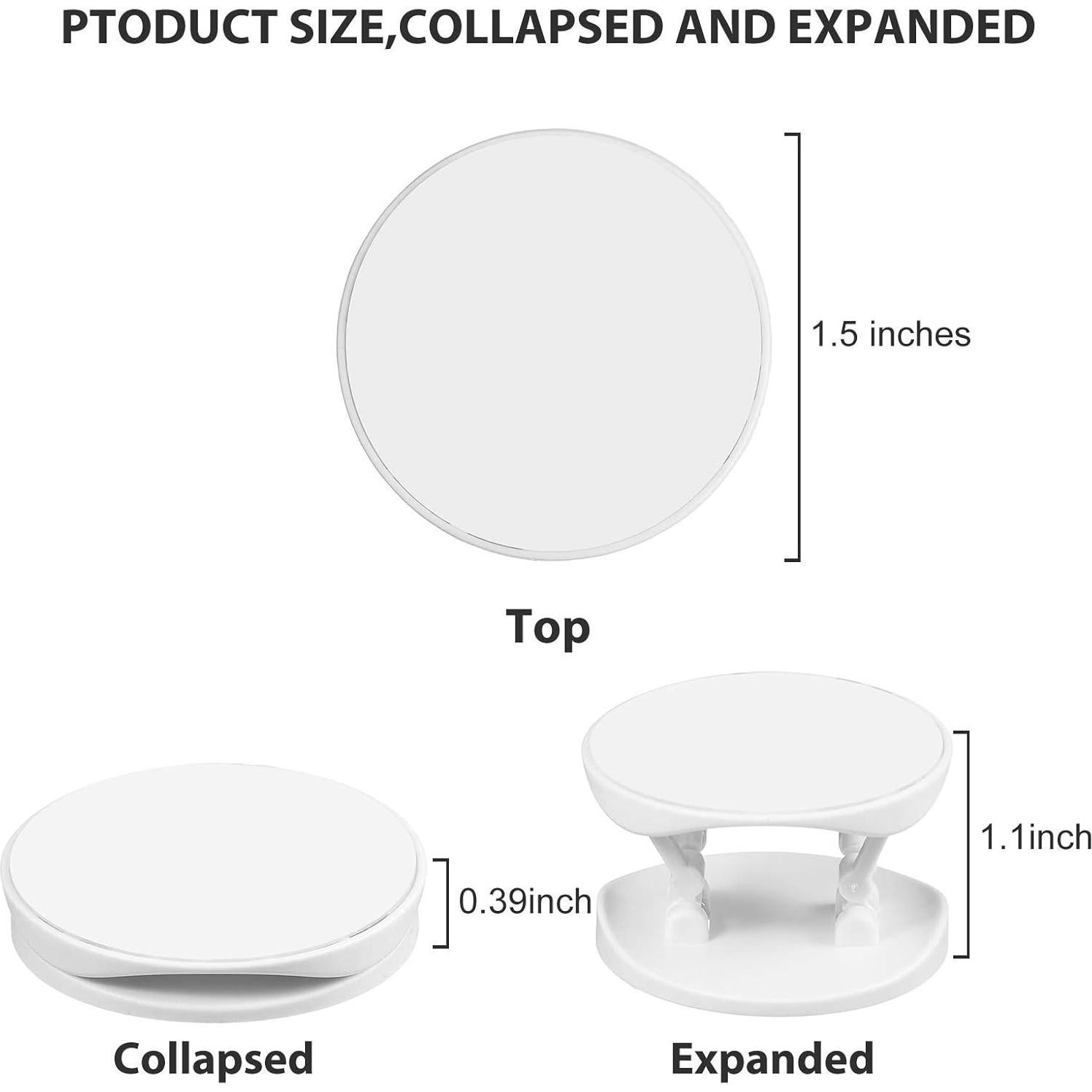 Soporte para Teléfono Weewooday 30 Piezas Doble Cara Negro Blanco