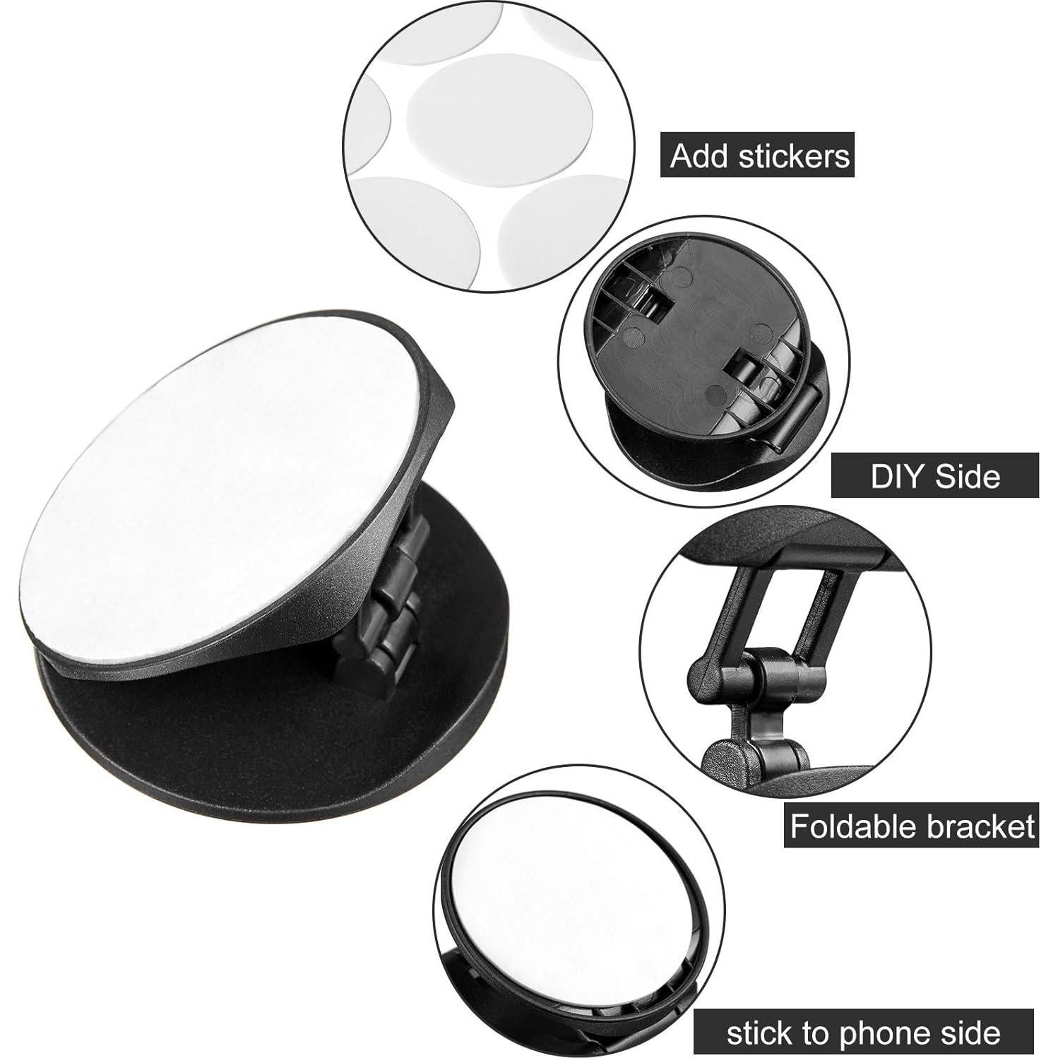 Soporte para Teléfono Weewooday 30 Piezas Doble Cara Negro Blanco