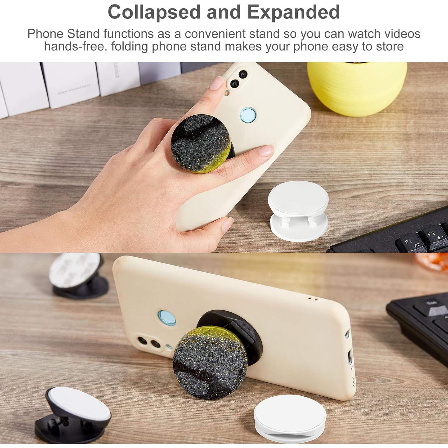 Soporte para Teléfono Weewooday 30 Piezas Doble Cara Negro Blanco