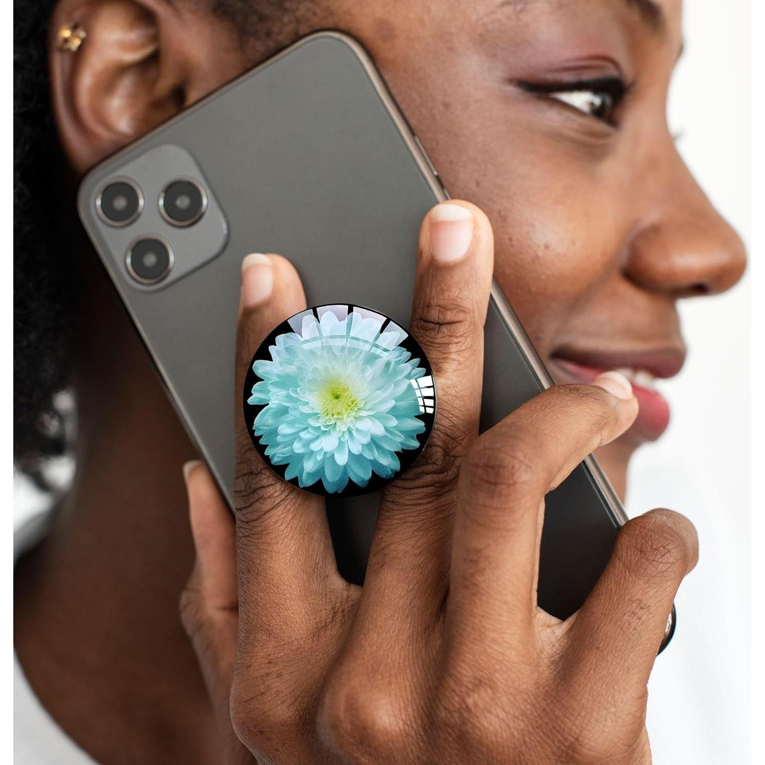 Agarradera Transparente Ksadiye para Smartphone Azul 81.9g