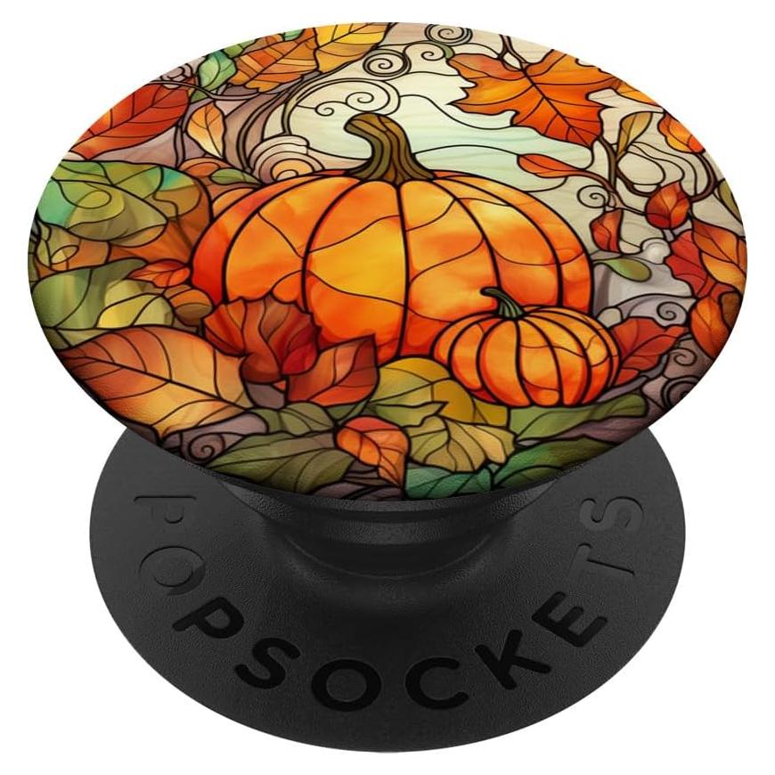 PopSockets Adhesivo PopGrip Calabaza Halloween Vidrio Colores