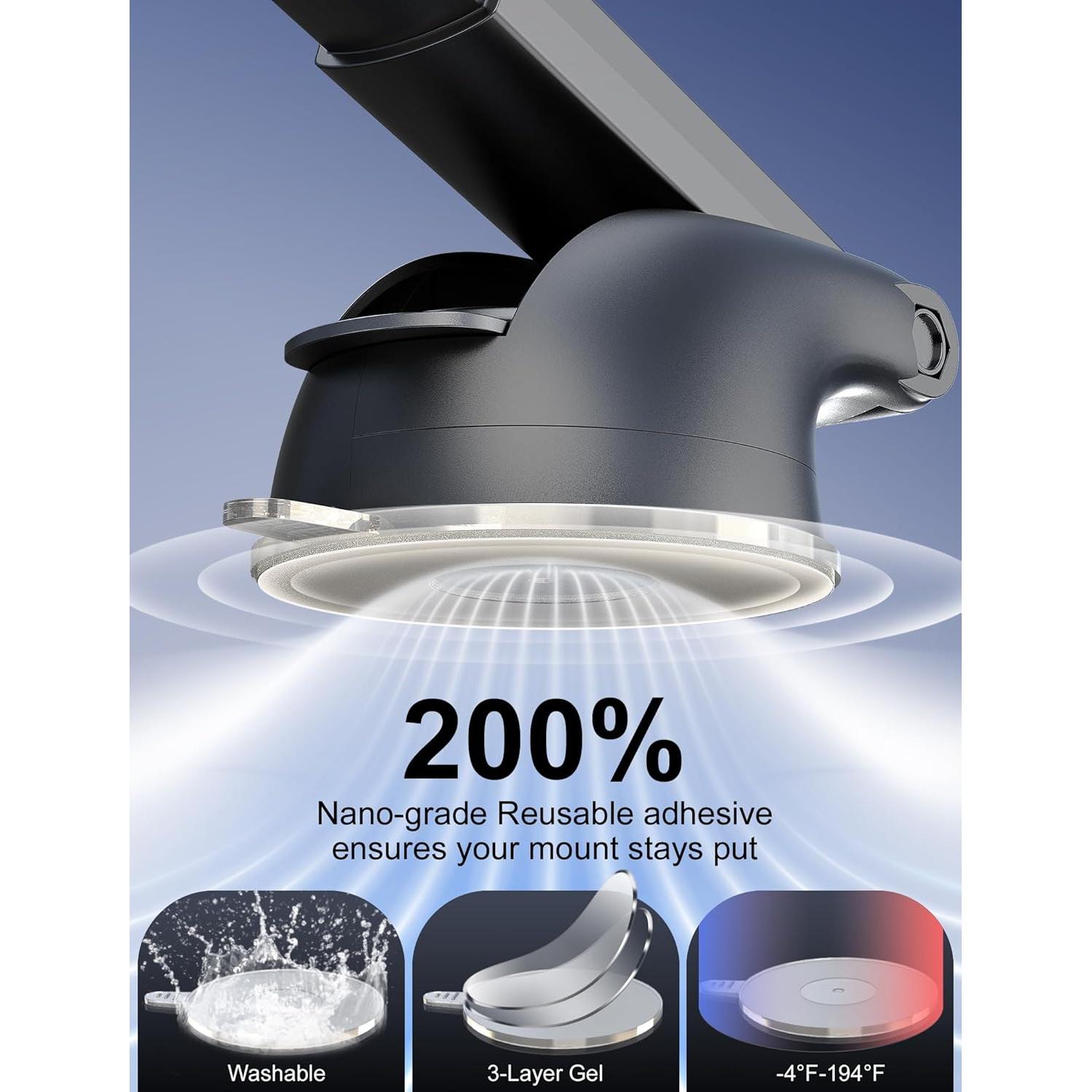 Soporte de Teléfono para Coche TOPGO con Socket Ajustable