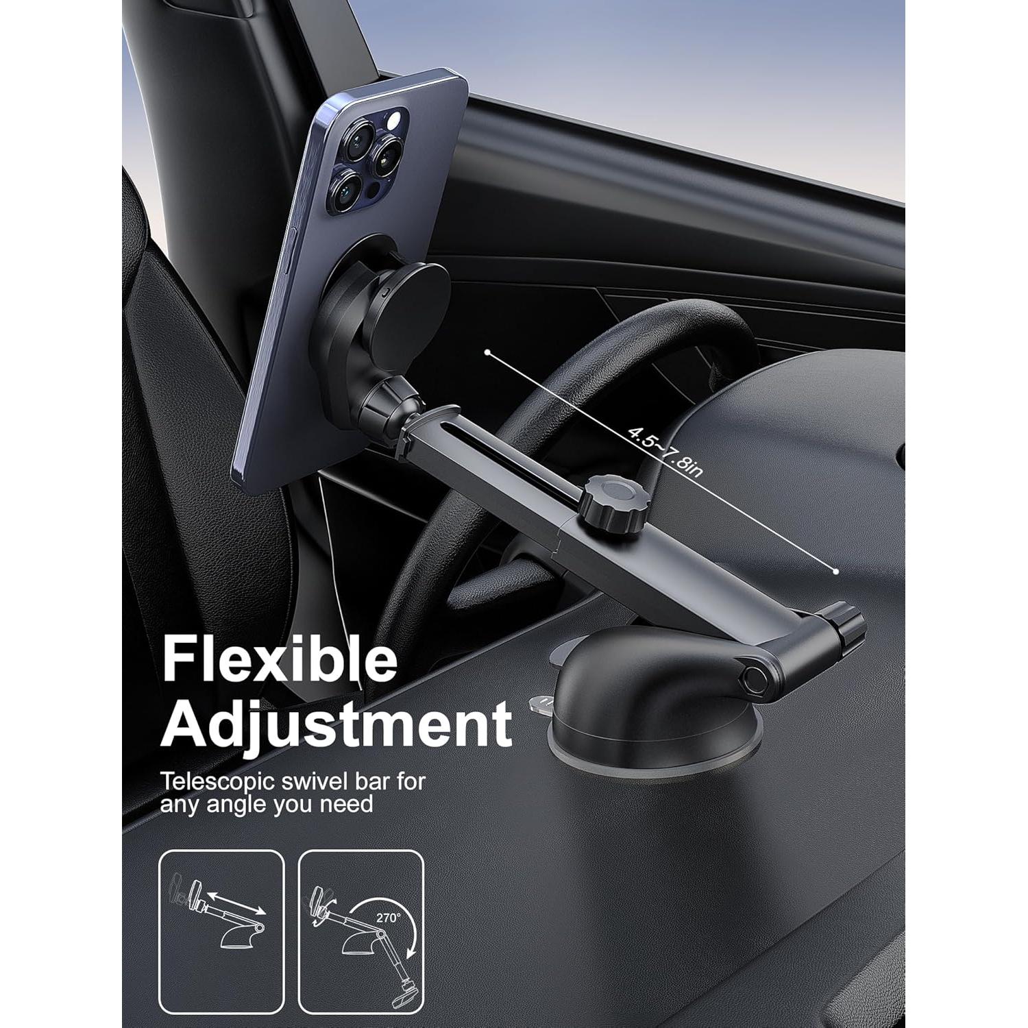 Soporte de Teléfono para Coche TOPGO con Socket Ajustable