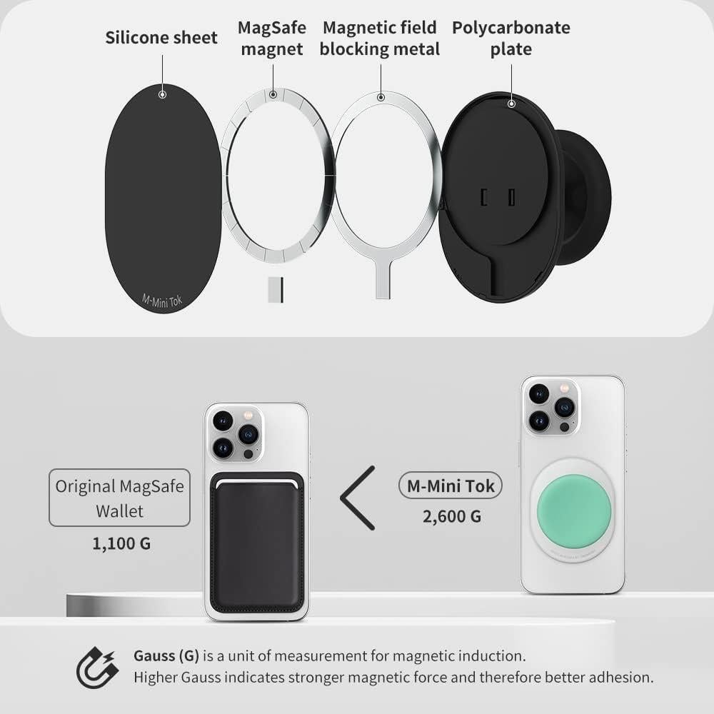 Agarre Magnético para Teléfono Sinjimoru M-Mini Tok Negro