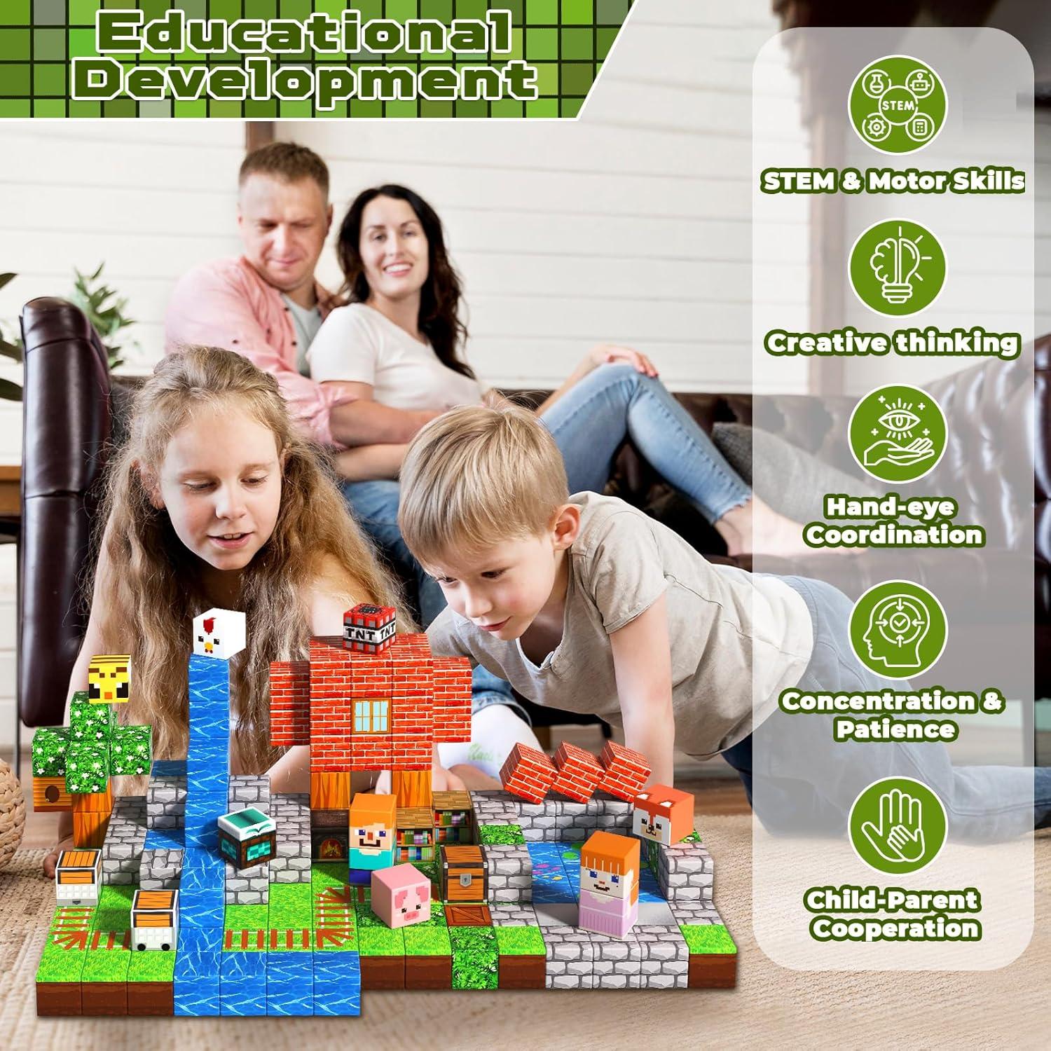 200PCS Bloques Magnéticos del Bosque Goody King - Juguete Educativo STEM