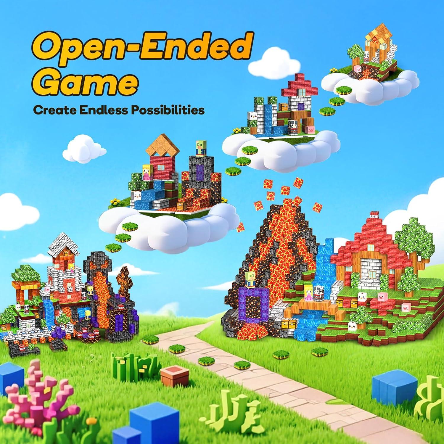 Bloques Magnéticos Windidi 150PCS con 6 Bases para Niños